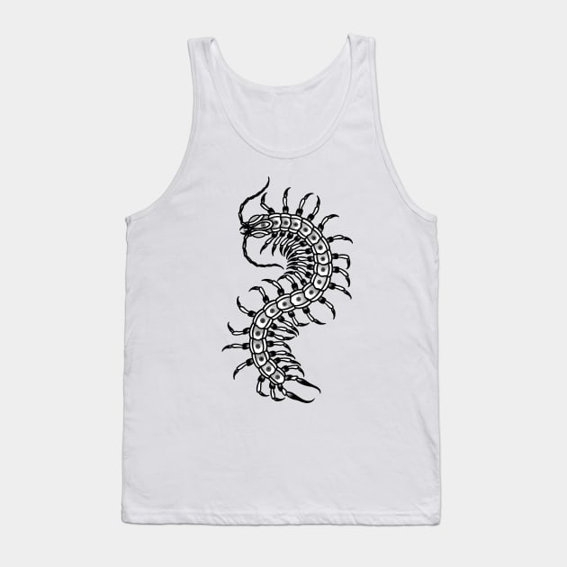 All Seeing Centipede Tank Top by Jake B